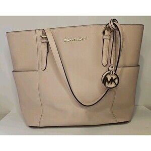 Michael Kors Charlotte Shoulder Bag Large - Powder Blush Clean